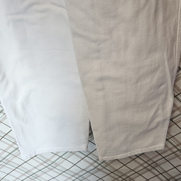 Overalls White Denim Old Navy 10 Petite Inseam 25" New With Tag - Picture 5 of 7